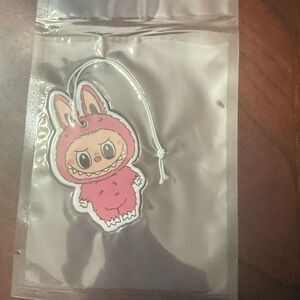 New Cute labubu car air freshener Pink
